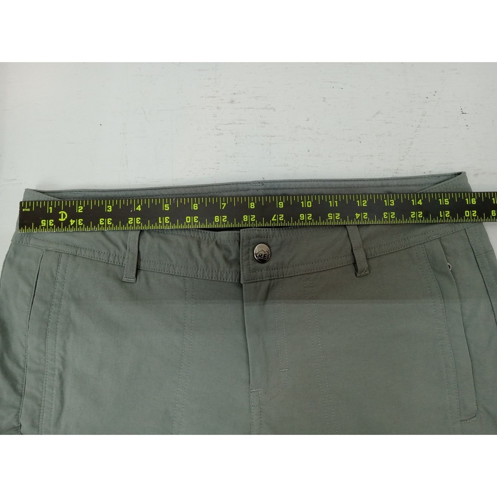 REI Sahara Convertible Hiking Pants Women's 10 Green Zip Off Outdoor Trail Gorp - Picture 8 of 11